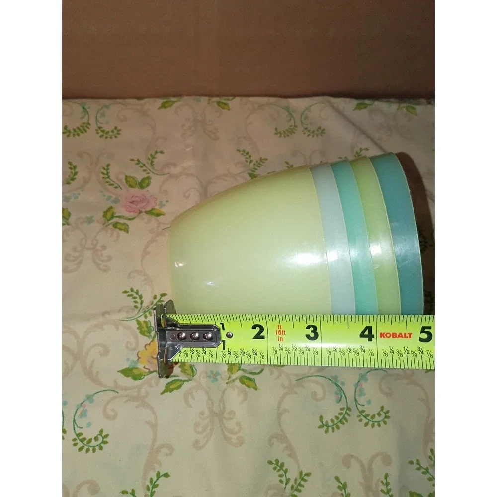 VTG 50's‎ 60's Tupperware Refrigerator Bowls #148 Pastels 5 pack without lids